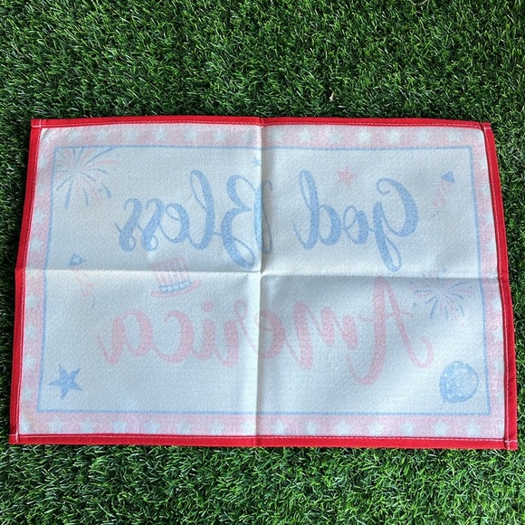 GOD BLESS AMERICA Placemats x4 - Picture 2 of 5
